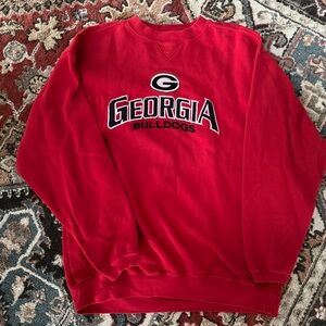 Vintage Georgia Bulldogs Red Sweatshirt